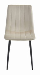 2 krēslu komplekts Leobert Lava, bēšs/melns cena un informācija | Virtuves un ēdamistabas krēsli | 220.lv