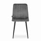 2 krēslu komplekts Leobert Lava, pelēks/melns cena un informācija | Virtuves un ēdamistabas krēsli | 220.lv