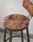 2 krēslu komplekts Leobert LBC026B01V1, melns/brūns cena un informācija | Virtuves un ēdamistabas krēsli | 220.lv