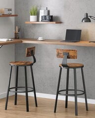комплект из 2 стульев Leobert LBC026B01V1, черный/коричневый цена и информация | Стулья для кухни и столовой | 220.lv