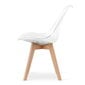 2 krēslu komplekts Leobert Mark, balts/brūns cena un informācija | Virtuves un ēdamistabas krēsli | 220.lv