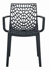 2 krēslu komplekts Leobert Okin, melns cena un informācija | Virtuves un ēdamistabas krēsli | 220.lv