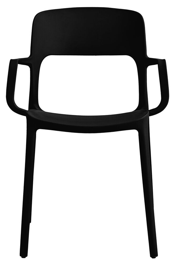 2 krēslu komplekts Leobert Saha, melns cena un informācija | Virtuves un ēdamistabas krēsli | 220.lv