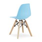 2 Leobert Zubi bērnu krēsliņu komplekts, zils/brūns cena un informācija | Bērnu krēsliņi un bērnu galdiņi | 220.lv