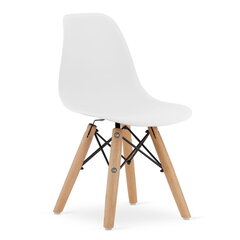 2 Leobert Zubi krēslu komplekts 2 bērniem, balts/brūns цена и информация | Детские столы и стулья | 220.lv