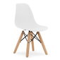 2 Leobert Zubi krēslu komplekts 2 bērniem, balts/brūns cena un informācija | Bērnu krēsliņi un bērnu galdiņi | 220.lv