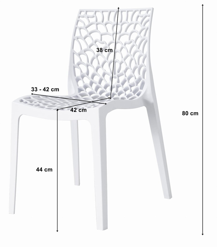 3 krēslu komplekts Leobert Bafo, melns cena un informācija | Virtuves un ēdamistabas krēsli | 220.lv