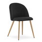 3 krēslu komplekts Leobert Bello, melns/brūns цена и информация | Virtuves un ēdamistabas krēsli | 220.lv