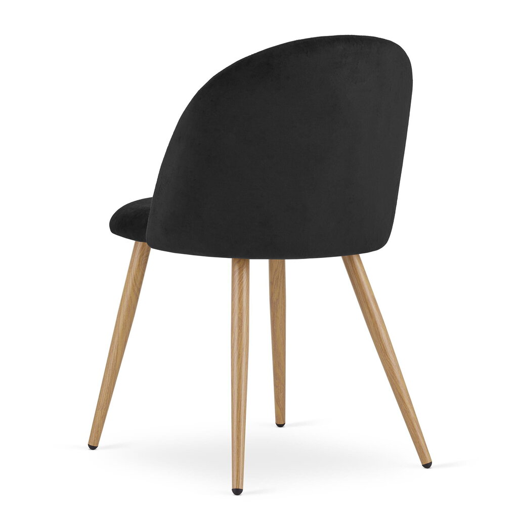 3 krēslu komplekts Leobert Bello, melns/brūns cena un informācija | Virtuves un ēdamistabas krēsli | 220.lv