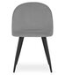 3 krēslu komplekts Leobert Bello, pelēks/melns цена и информация | Virtuves un ēdamistabas krēsli | 220.lv