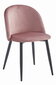 3 krēslu komplekts Leobert Bello, rozā/melns cena un informācija | Virtuves un ēdamistabas krēsli | 220.lv