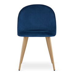 3 krēslu komplekts Leobert Bello, zils/brūns cena un informācija | Virtuves un ēdamistabas krēsli | 220.lv