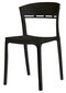 3 krēslu komplekts Leobert Coco, melns cena un informācija | Virtuves un ēdamistabas krēsli | 220.lv