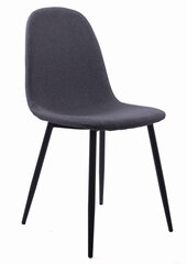 3 krēslu komplekts Leobert Dart, melns cena un informācija | Virtuves un ēdamistabas krēsli | 220.lv