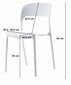 3 krēslu komplekts Leobert Ipos, melns цена и информация | Virtuves un ēdamistabas krēsli | 220.lv