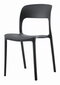 3 krēslu komplekts Leobert Ipos, melns cena un informācija | Virtuves un ēdamistabas krēsli | 220.lv