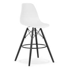 3 krēslu komplekts Leobert Lamal, balts/melns цена и информация | Стулья для кухни и столовой | 220.lv