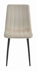 3 krēslu komplekts Leobert Lava, bēšs/melns cena un informācija | Virtuves un ēdamistabas krēsli | 220.lv