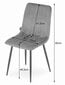 3 krēslu komplekts Leobert Lava, bēšs/melns cena un informācija | Virtuves un ēdamistabas krēsli | 220.lv