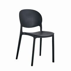 3 krēslu komplekts Leobert Rawa, melns cena un informācija | Virtuves un ēdamistabas krēsli | 220.lv