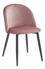 комплект из 4 стульев Leobert Bello, розовый/черный цена и информация | Стулья для кухни и столовой | 220.lv