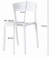 4 krēslu komplekts Leobert Coco, melns cena un informācija | Virtuves un ēdamistabas krēsli | 220.lv