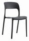 4 krēslu komplekts Leobert Ipos, melns cena un informācija | Virtuves un ēdamistabas krēsli | 220.lv