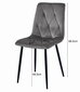 4 krēslu komplekts Leobert Libra, bēšs/melns cena un informācija | Virtuves un ēdamistabas krēsli | 220.lv