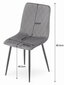 4 krēslu komplekts Leobert Turin, bēšs/melns cena un informācija | Virtuves un ēdamistabas krēsli | 220.lv