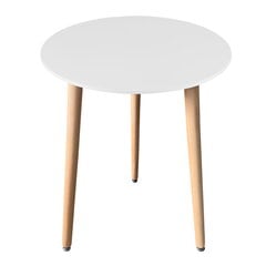 Кухонный стол Leobert Kami, белый/коричневый цена и информация | Кухонные и обеденные столы | 220.lv