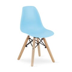 3 bērnu krēslu komplekts Leobert Zubi, zils/brūns цена и информация | Детские столы и стулья | 220.lv