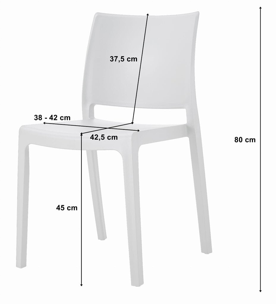 Krēsls Leobert Klem, melns cena un informācija | Virtuves un ēdamistabas krēsli | 220.lv