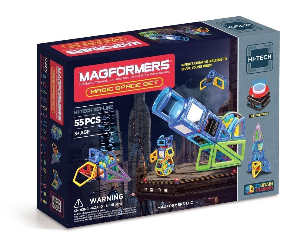 Konstruktors Magformers Magic Space Set 63140 цена и информация | Konstruktori | 220.lv