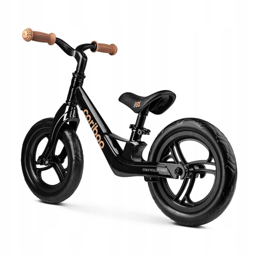 Līdzsvara velosipēds Cariboo Magnesium Pro 12", melns cena un informācija | Balansa velosipēdi | 220.lv