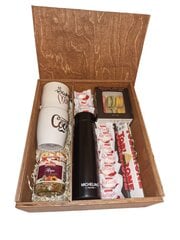 Подарки в деревянной коробке#8 цена и информация | Конфетки | 220.lv