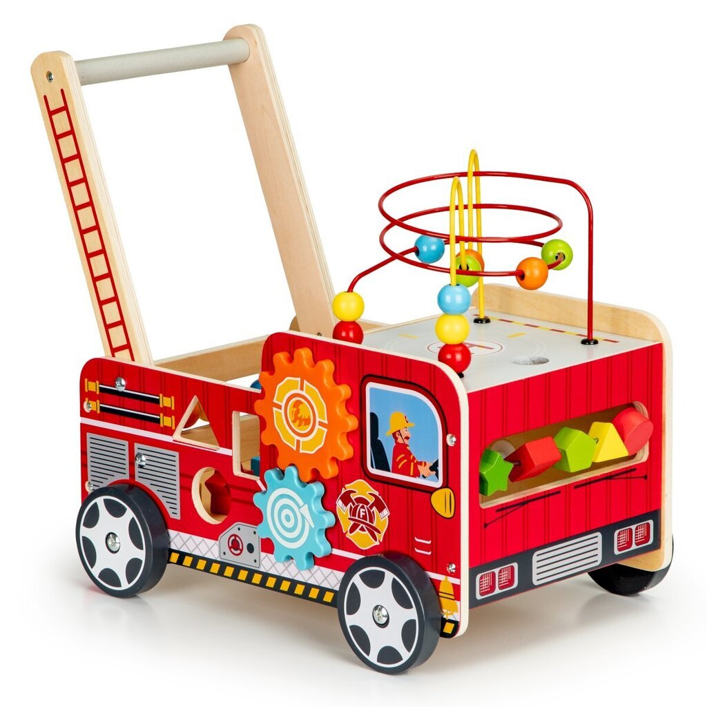 Koka aktivitāšu centrs Ecotoys, sarkans cena un informācija | Rotaļlietas zīdaiņiem | 220.lv