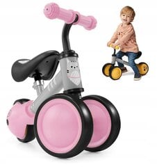 Беговел Kinderkraft Cutie 6 дюймов, розовый цена и информация | Балансировочные велосипеды | 220.lv
