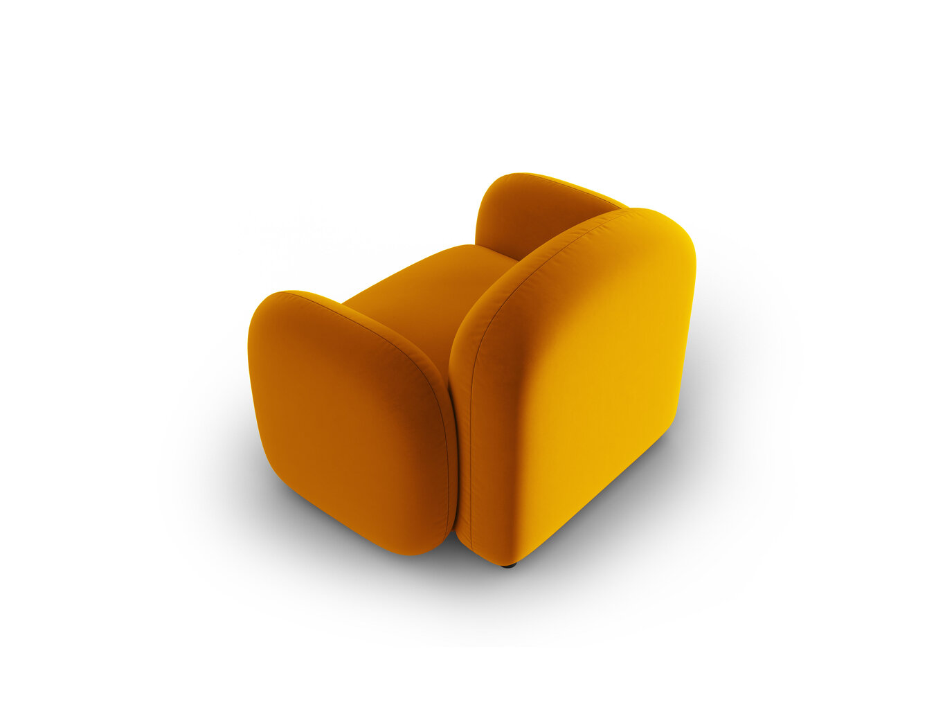 Krēsls Interieurs86 Laurent, dzeltens cena un informācija | Atpūtas krēsli | 220.lv