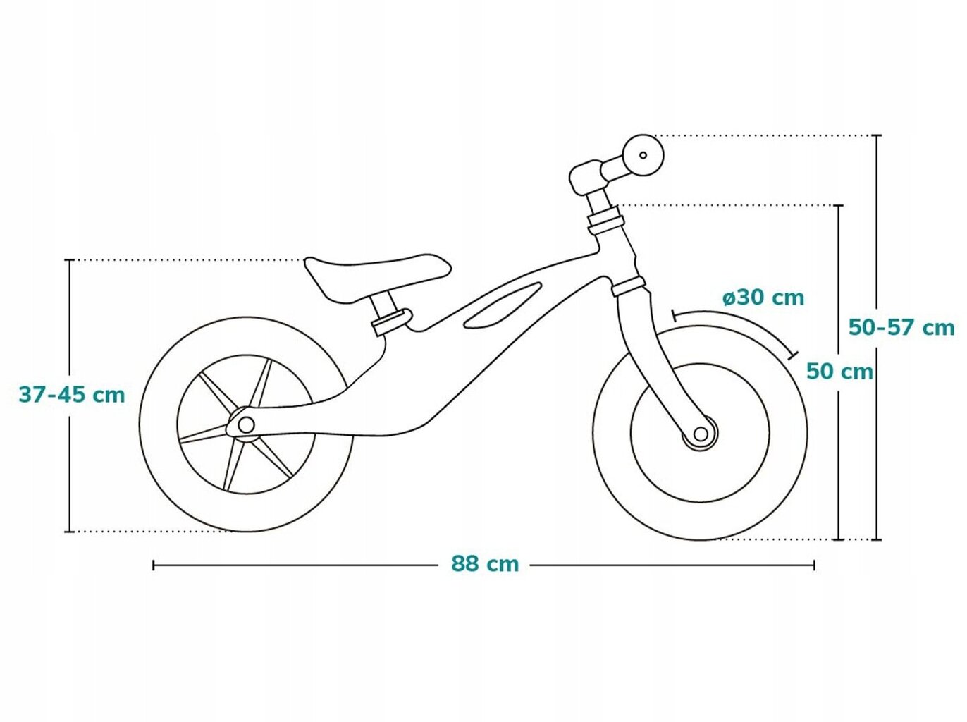 Līdzsvara velosipēds Lionelo Bart Air 12" cena un informācija | Balansa velosipēdi | 220.lv