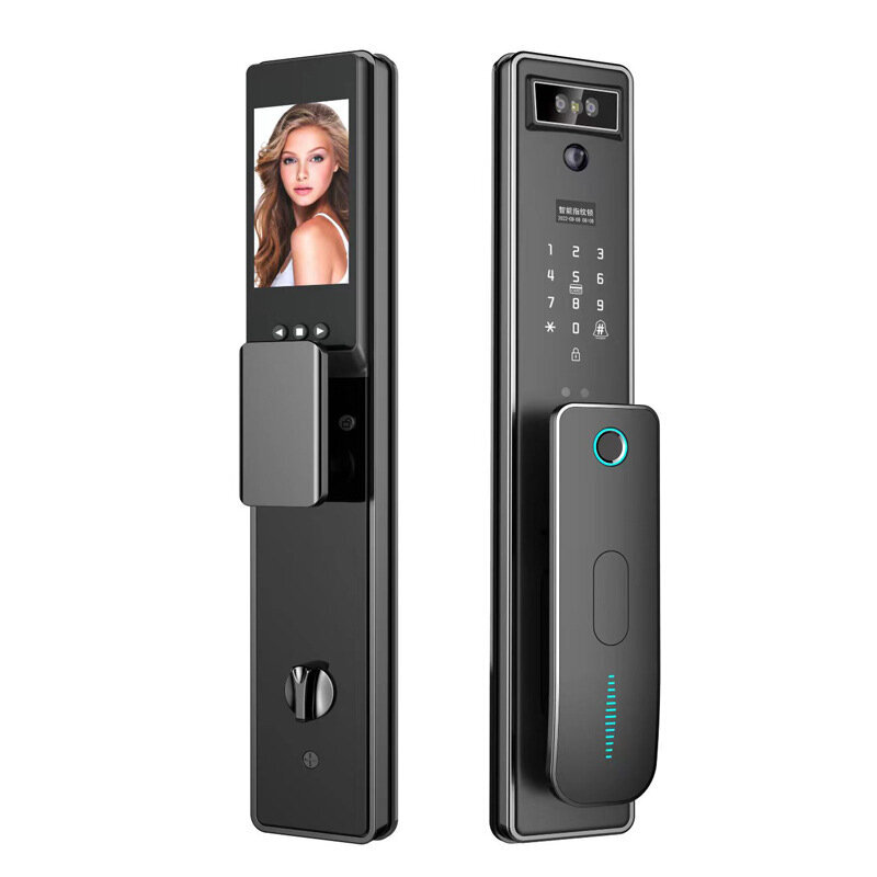 Gu Le Smart biometriskā durvju slēdzene ar kameru цена и информация | Drošības sistēmu piederumi | 220.lv