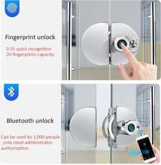 Замок для стеклянной двери Smart цена и информация | Принадлежности для систем безопасности | 220.lv