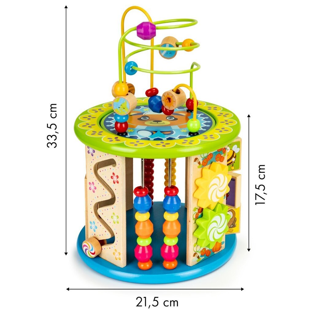 Koka aktivitāšu kubs Ecotoys cena un informācija | Attīstošās rotaļlietas | 220.lv