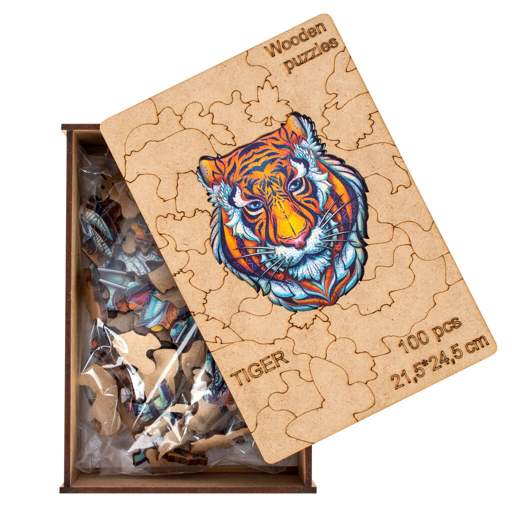 Koka puzle Tīģeris, 100 d. cena un informācija | Puzles, 3D puzles | 220.lv