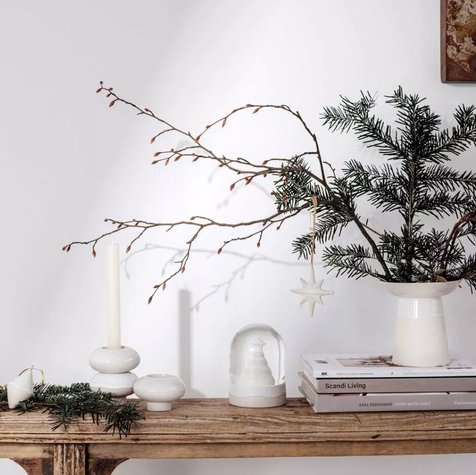 Ziemassvētku eglītes rotājums, porcelāna, 5 x 8 cm, 1 gab. cena un informācija | Eglīšu rotājumi | 220.lv