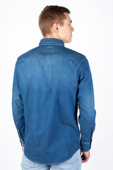 Džinsa krekls vīriešiem Wrangler 112350464, zils цена и информация | Мужские рубашки | 220.lv