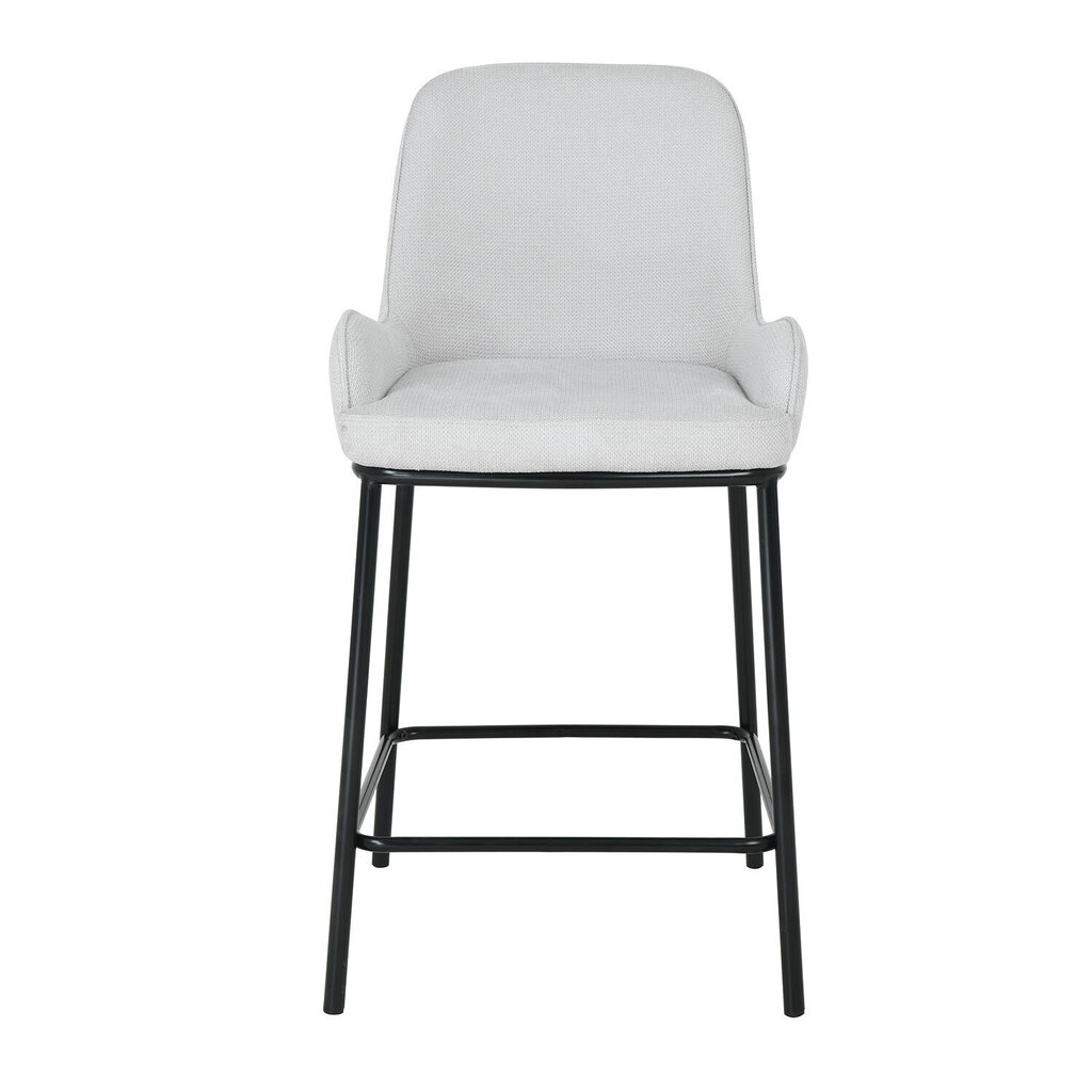 Bāra krēsls Home4You Darcy, balts/melns cena un informācija | Virtuves un ēdamistabas krēsli | 220.lv