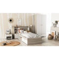 Кровать, 100x200 см, коричневая цена и информация | Кровати | 220.lv