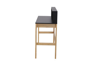 Письменный стол Möbilia, черный/коричневый цена и информация | Компьютерные, письменные столы | 220.lv