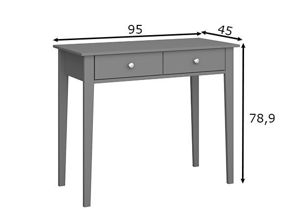 Rakstāmgalds Tvilum Tromsö, pelēks cena un informācija | Datorgaldi, rakstāmgaldi, biroja galdi | 220.lv