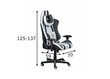 Spēļu krēsls Interlink Zoro, melns/balts cena un informācija | Biroja krēsli | 220.lv